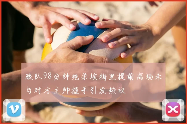 狼队98分钟绝杀埃梅里提前离场未与对方主帅握手引发热议